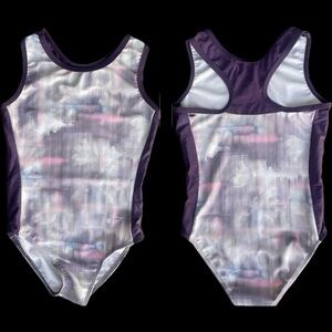GK ELITE + DESTIRA | M | OCG Sequin Ombré Bear Print Marbled Leotard Bundle